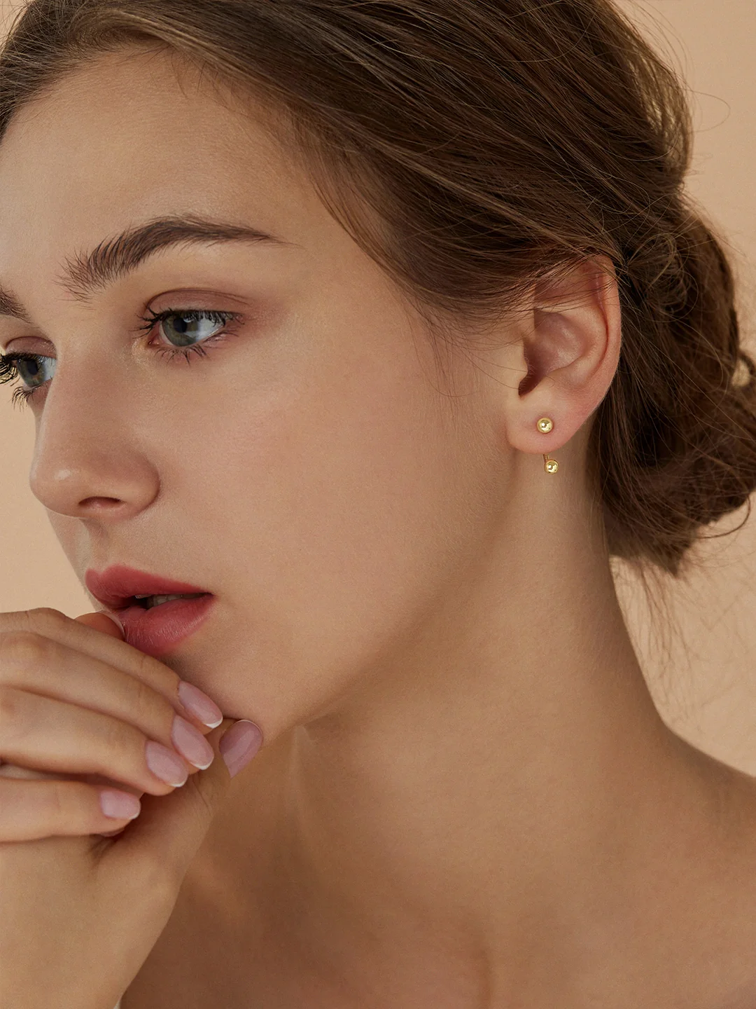 Double Ball Ear Jackets