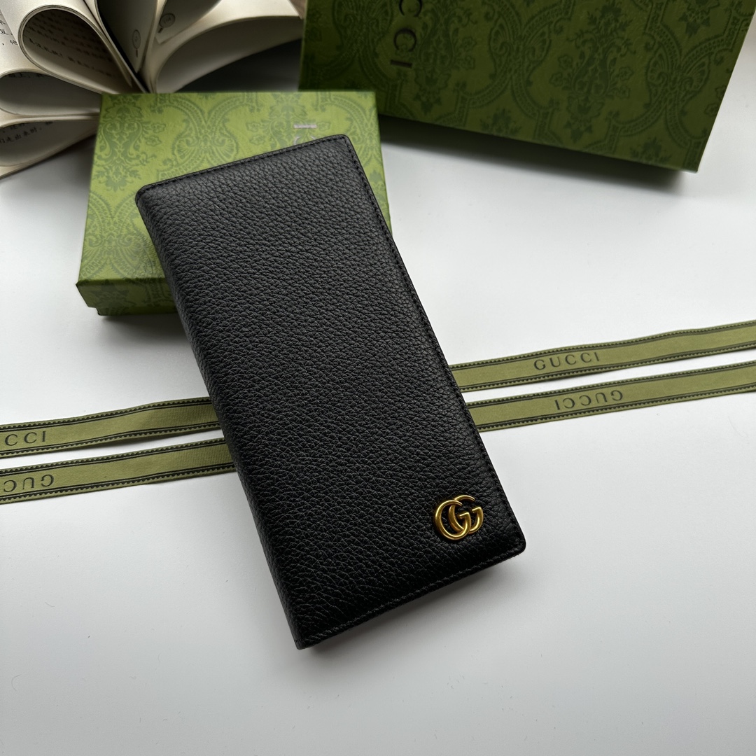 Black Leather Wallet QB-927002