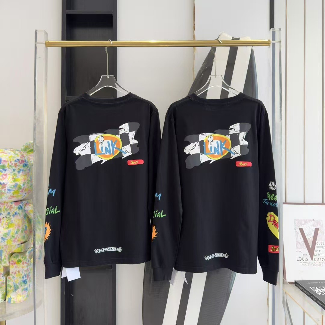 Chrome H Graffiti Series Long Sleeve T-shirt
