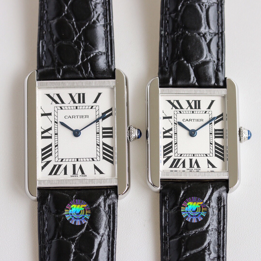 Carti Tank W5200005 W5200003 Couple Watch Steel