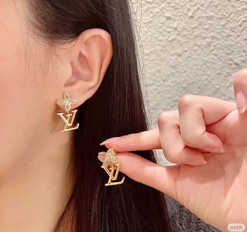 Elegant Stone-set Flowers Earrings ED-931312