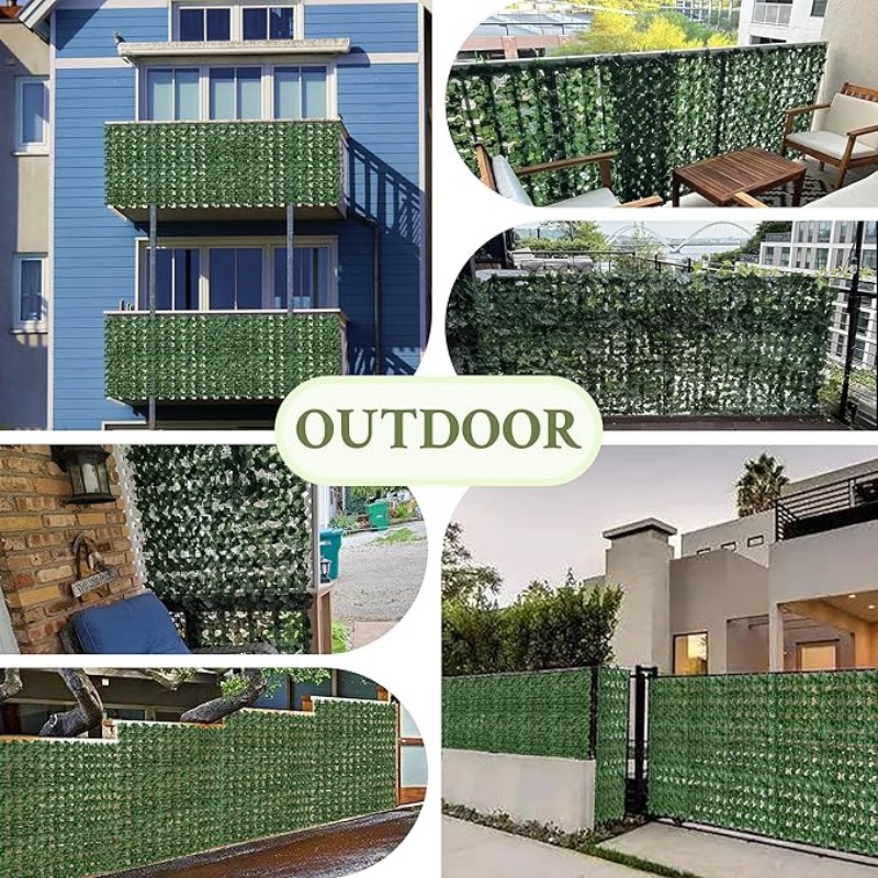 GREENFOLD Artificial Ivy Privacy Fence Wall Screen