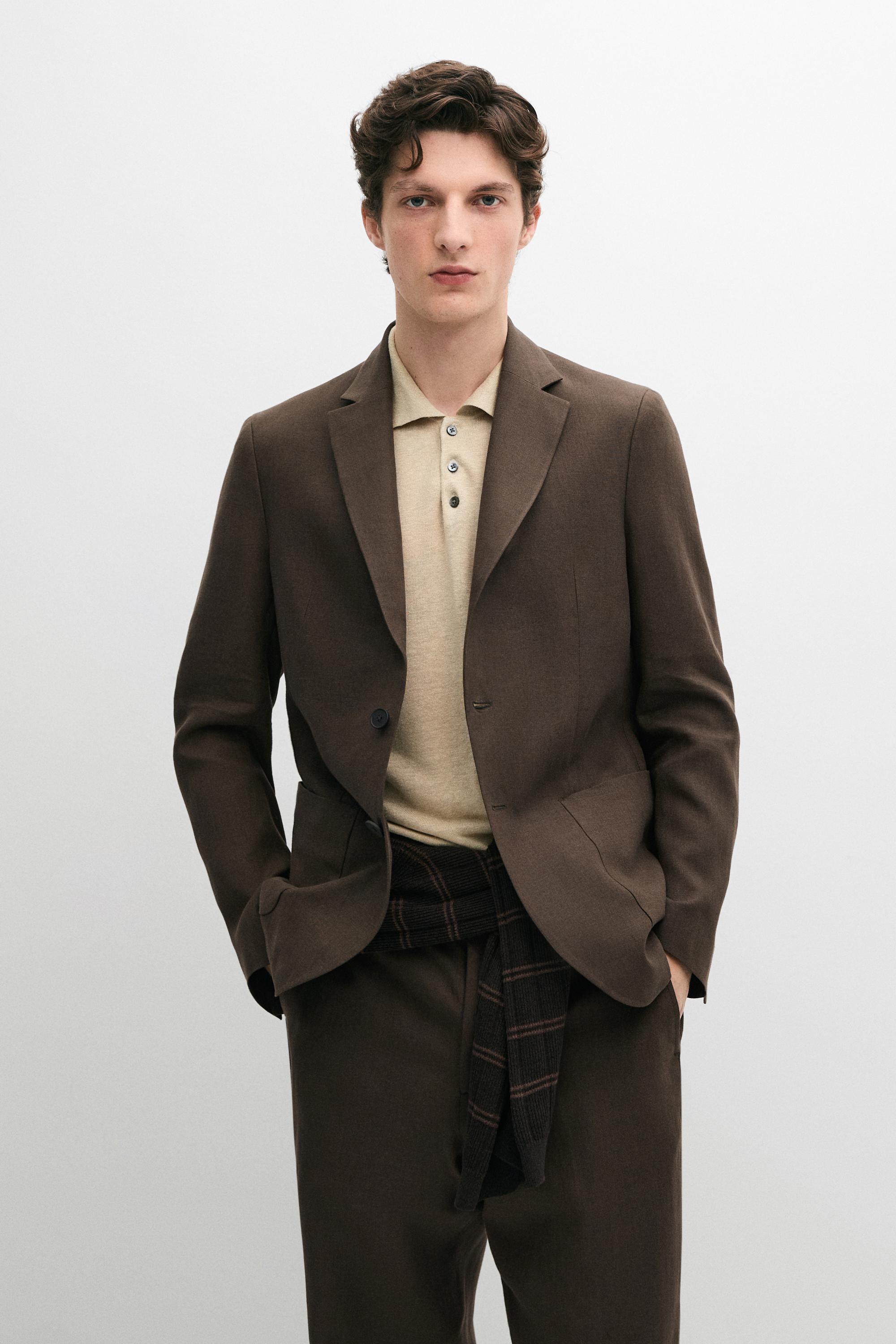 Americana traje lino