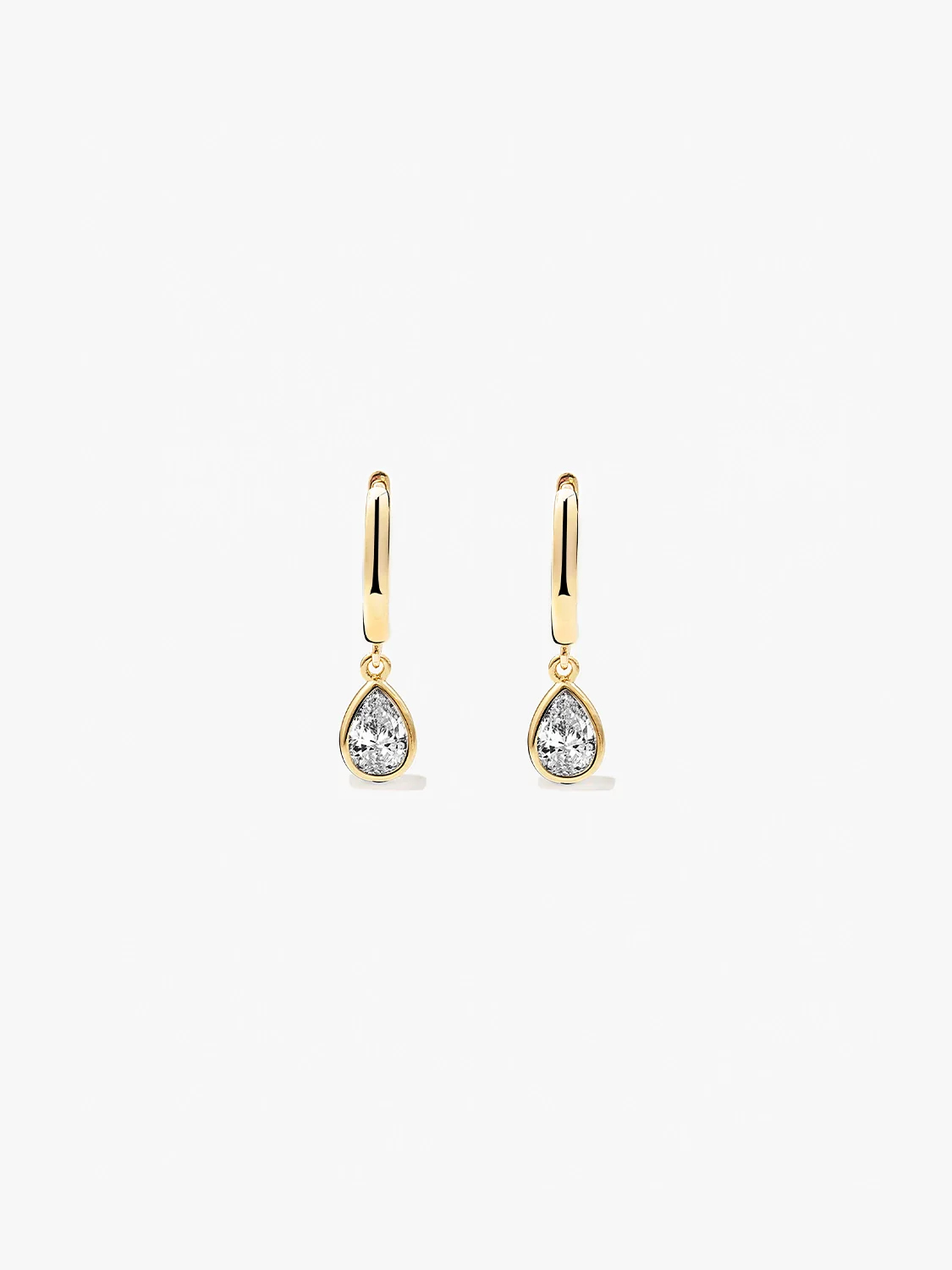 Solitaire Teardrop Sapphire Drops