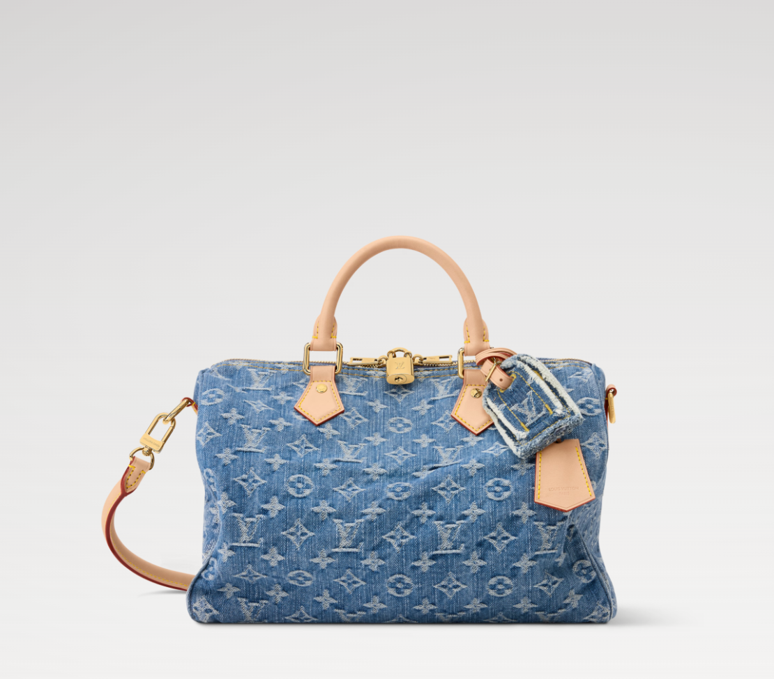 Louis Vuitton M14430 Speedy Soft 30 Blue Denim