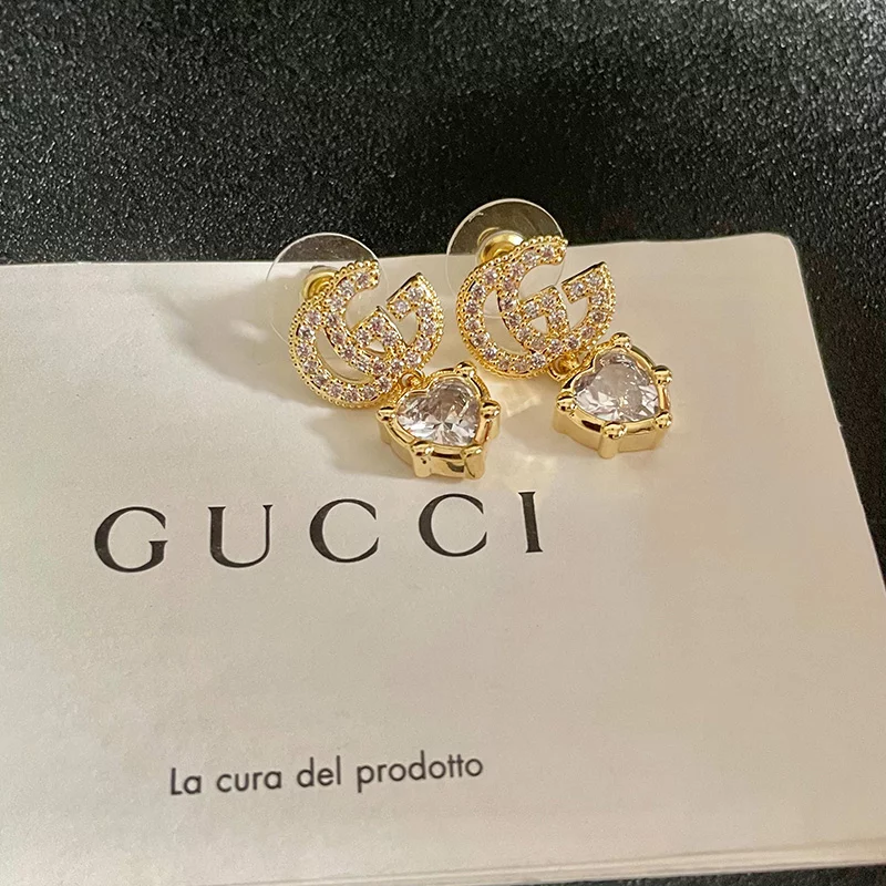 Hearts Stone-set Earrings ED-931280