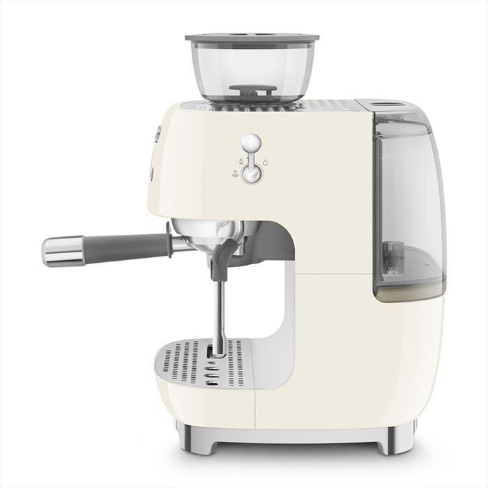 SMEG - Macchina da Caffè+macinacaffè 50's Style EGF03CREU-Panna LUCIDO
