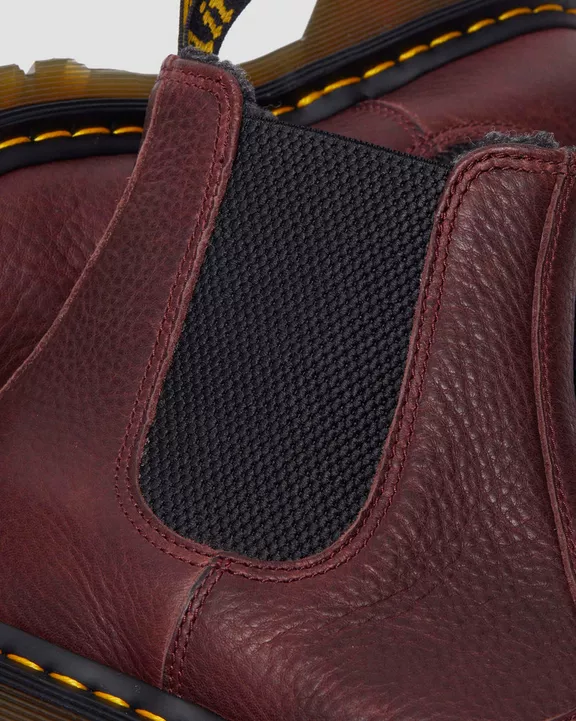 2976 Faux Fur Lined Grizzly Leather Chelsea Boots