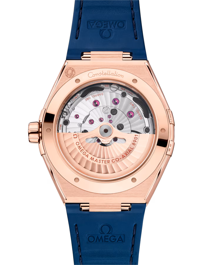 Omega Constellation Gents' Selection 41mm Blue Dial Sedna™ 18k Rose Gold Strap 131.63.41.21.03.001