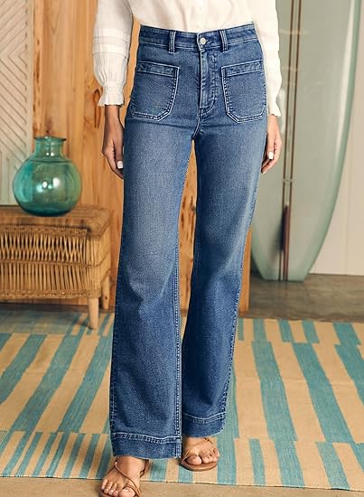 AERLEN Women's Wide Leg Jeans
