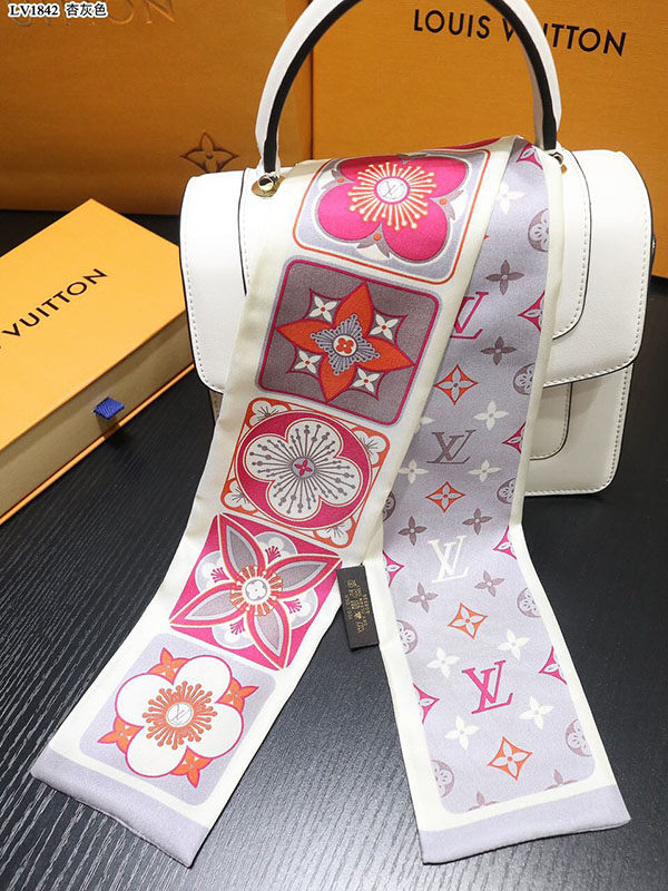 120x8cm Flowers Handbag Ribbon Scarf Neck Bow WJ-987033