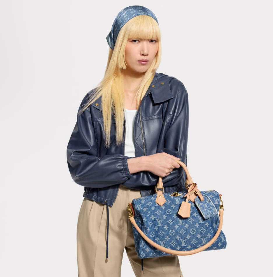 Louis Vuitton M14430 Speedy Soft 30 Blue Denim