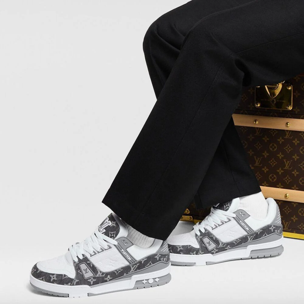 LV  Trainer Sneaker ‘Denim Monogram Grey’