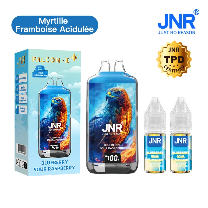 JNR Falcon X⁺ (Falcon X Plus) 28000 Puffs - Kit Pod Remplissable et Rechargeable - Vape Grok
