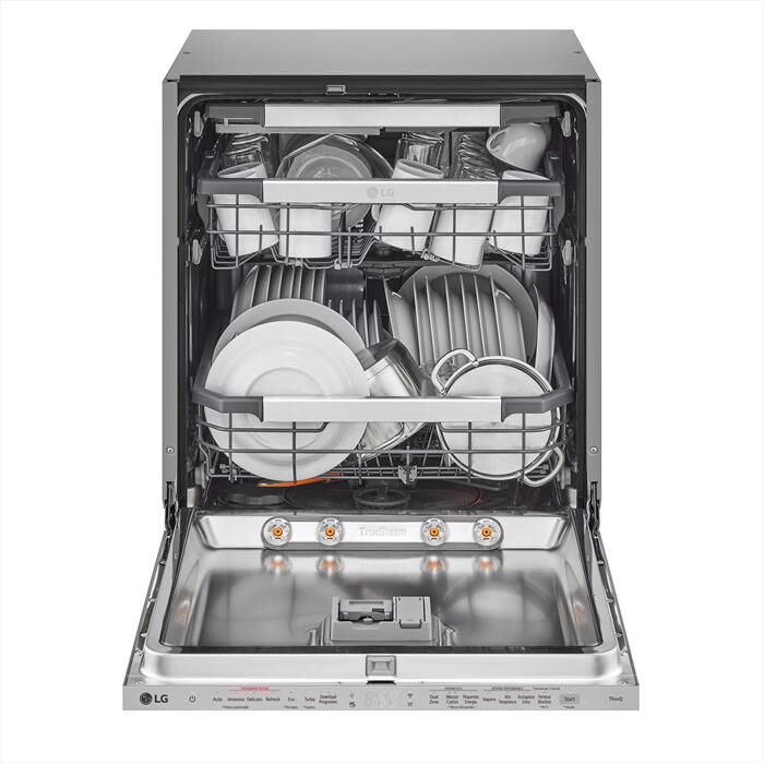 LG - Lavastoviglie QUADWASH DB475TXS Classe A 14coperti-Acciaio