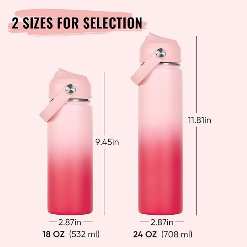 THERMOCLOUD 18oz Insulated Stainless Steel Water Bottle