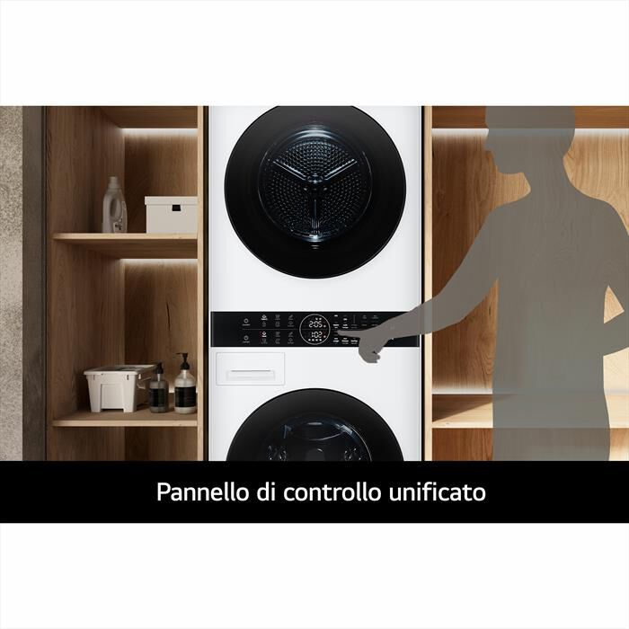 LG - Lavasciuga WASHTOWER WT1210WWF 12/10 Kg Classe A-Bianca