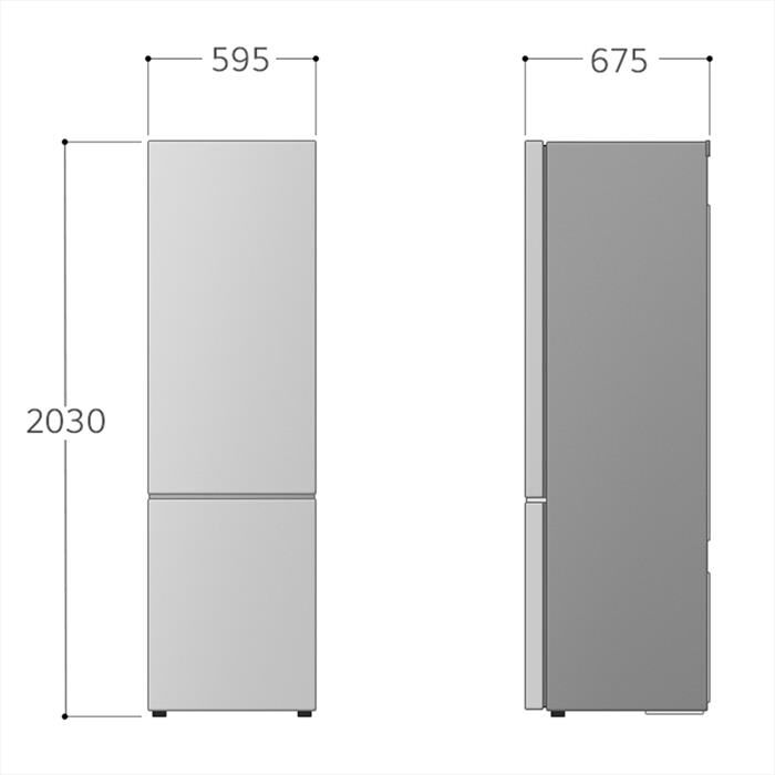 LG - Frigorifero combinato GBV22NCBPY Classe B 387 lt-Prime Silver
