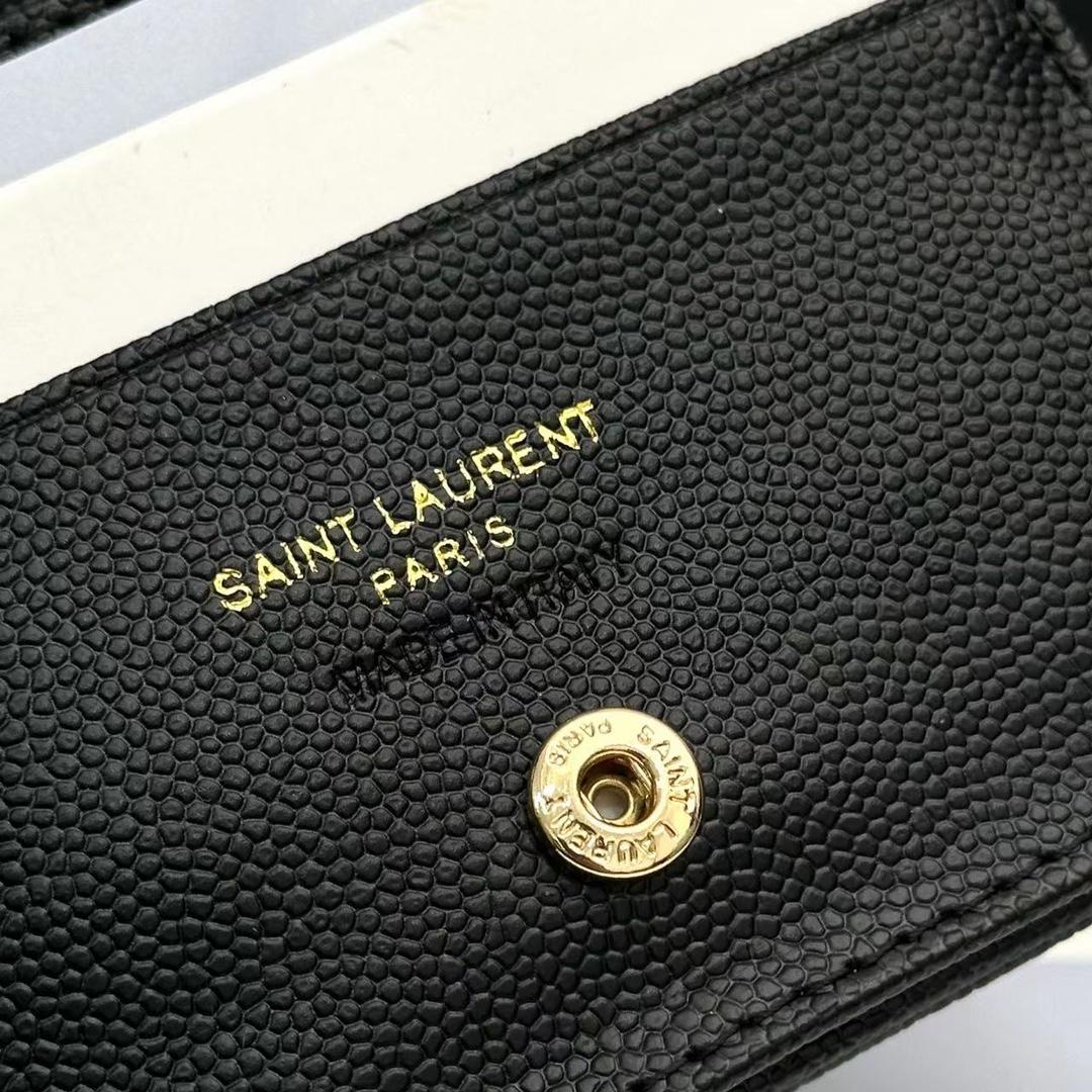 3.9″x3.5″ Leather Black Wallet QB-927109