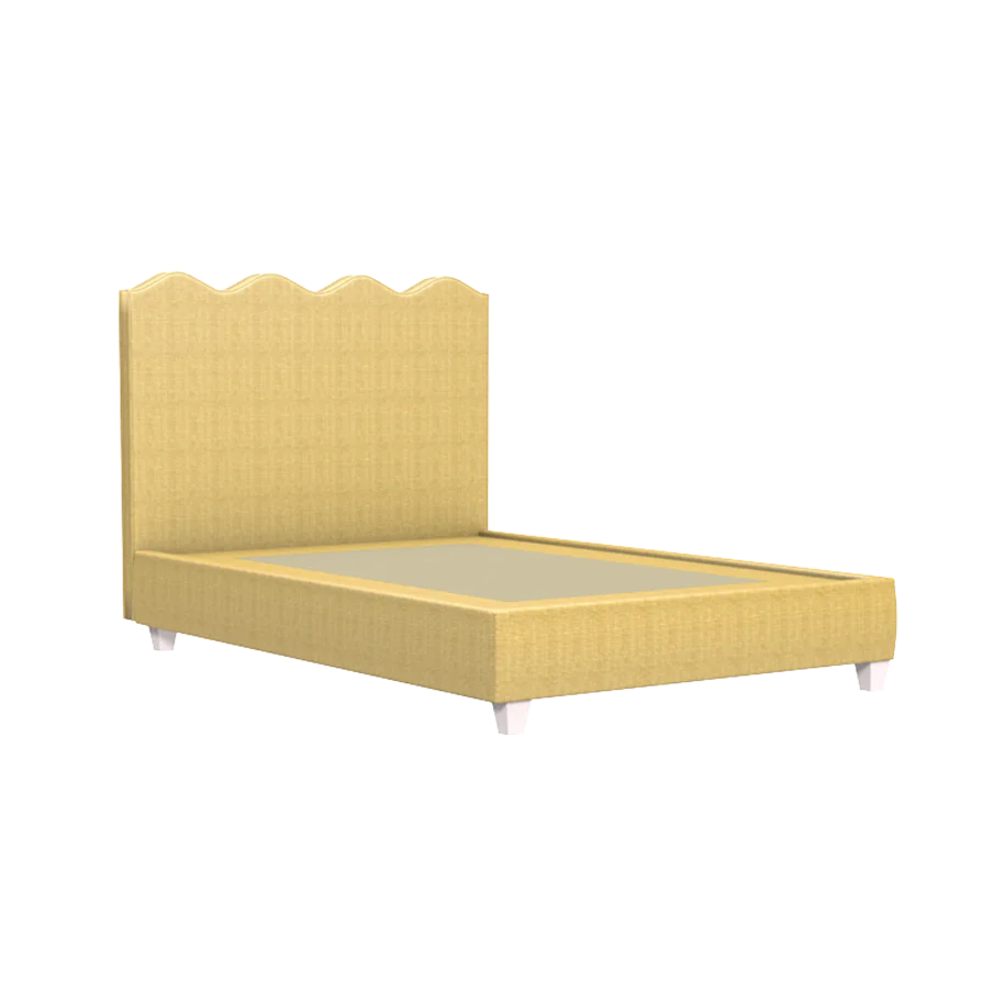 Wave Platform Bed - Natural Raffia