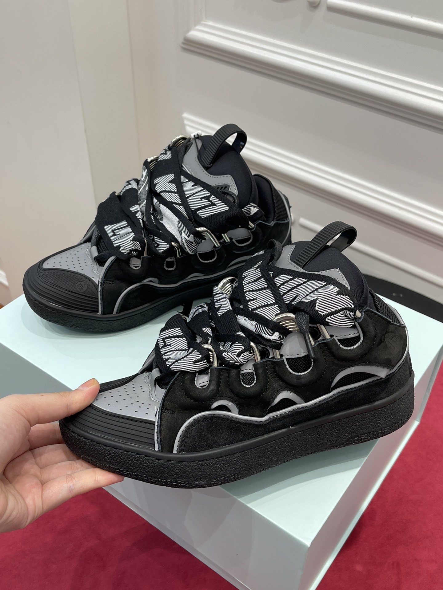 LAN Curb SneakerBlack Grey FM-SKRK11-REFL-P2210