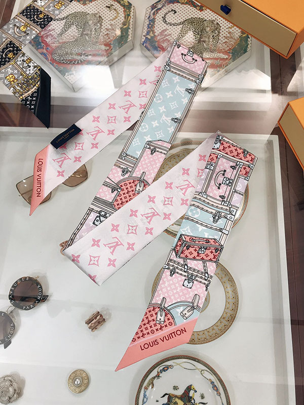 120x8cm Classical Prints Handbag Ribbon Scarf Neck Bow WJ-987042