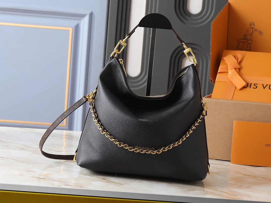 Genuine leather (2Colors) Size 11.8″x10.2″x3.9″ Woman’s Handbag with chains straps BB-921961