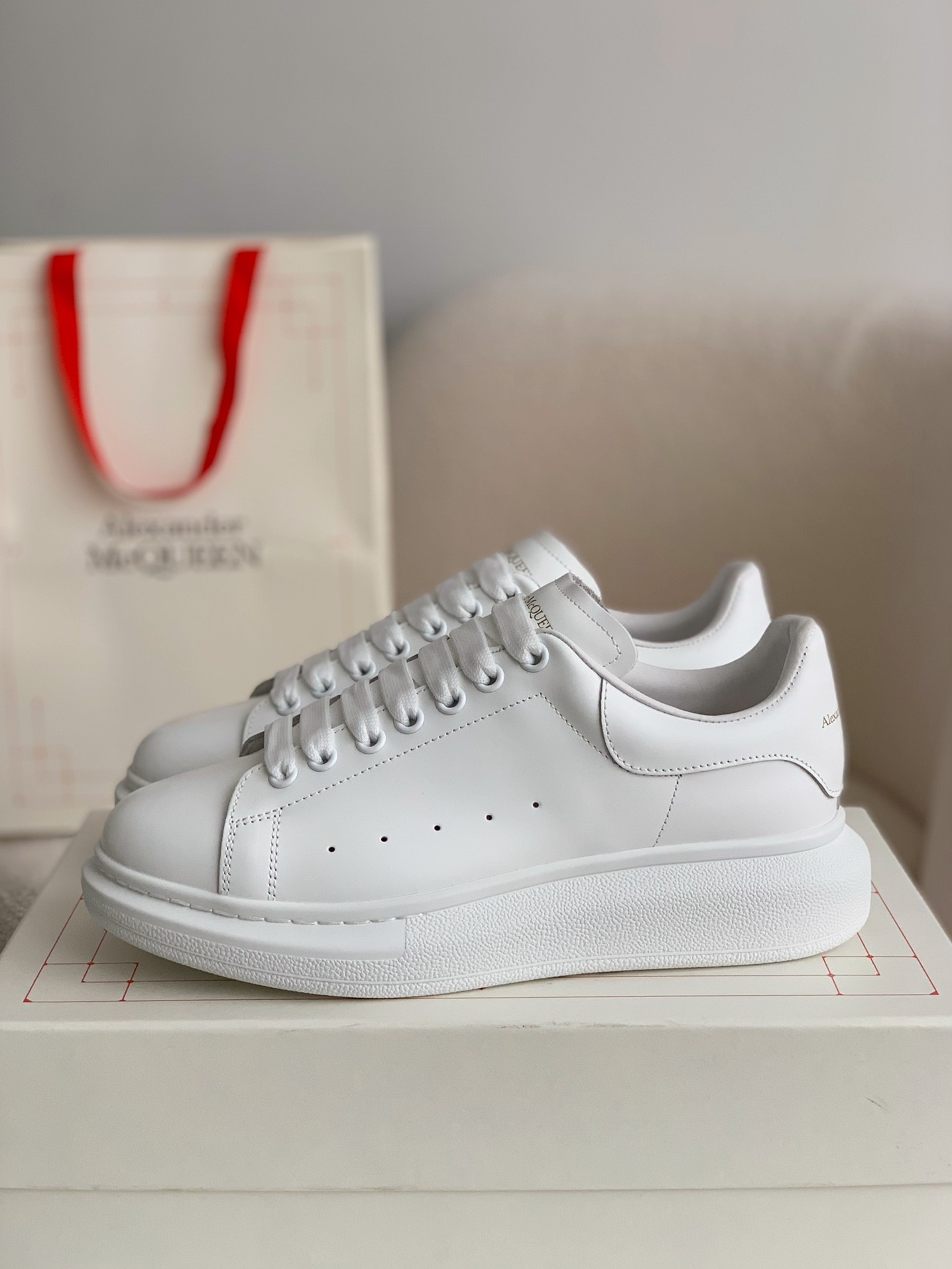 Alexander McQ MQ white cowhide tail Sneakers