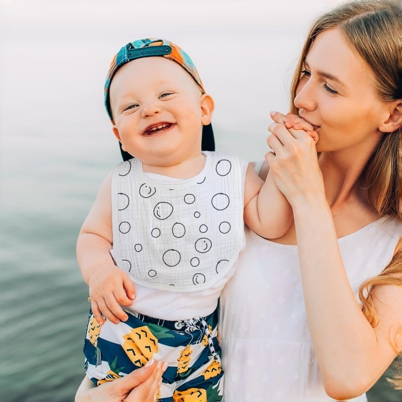 CLOUDBABY-BIB Muslin Drool Bibs for Boys Girls