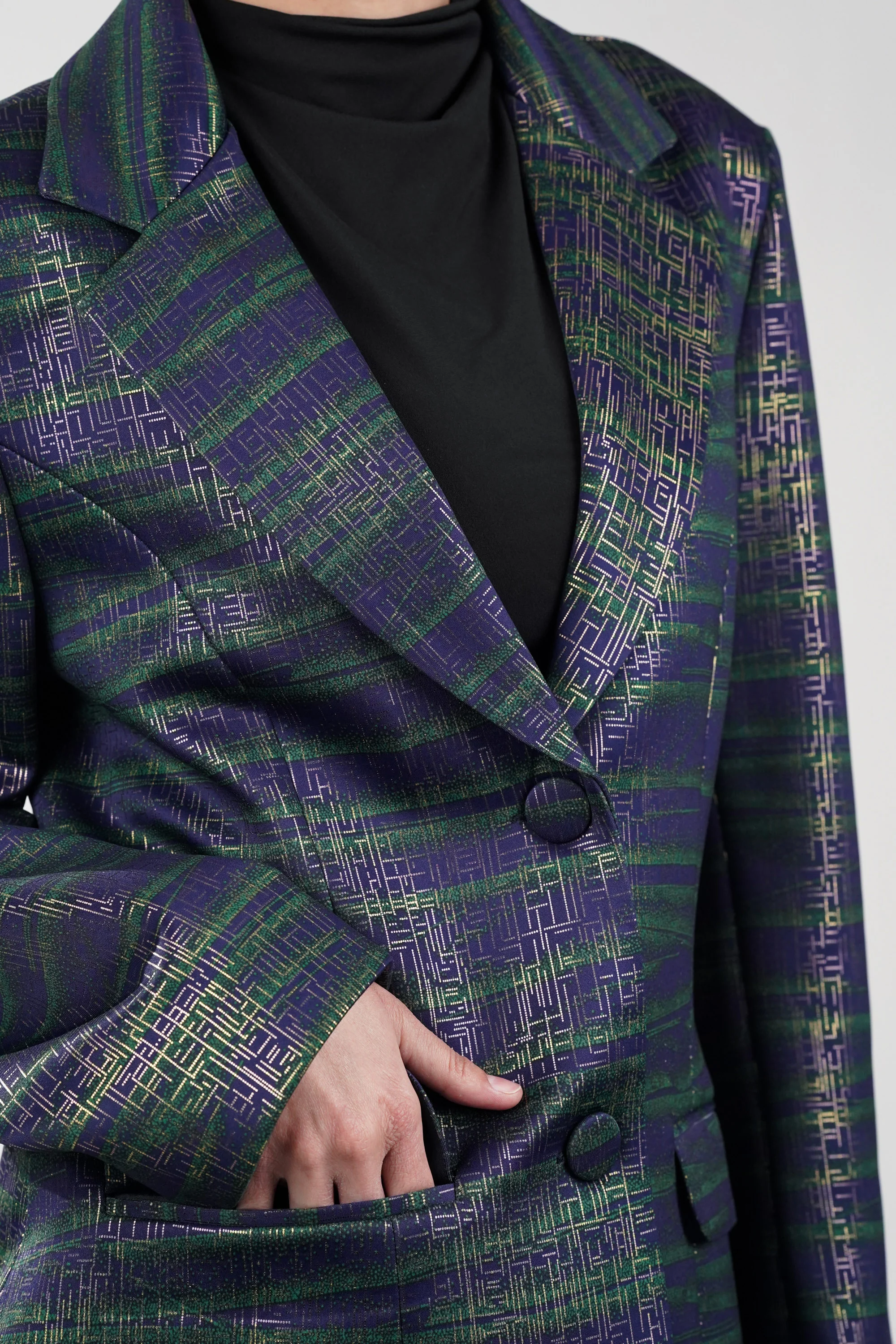 Indigo Ivy Suede Blazer