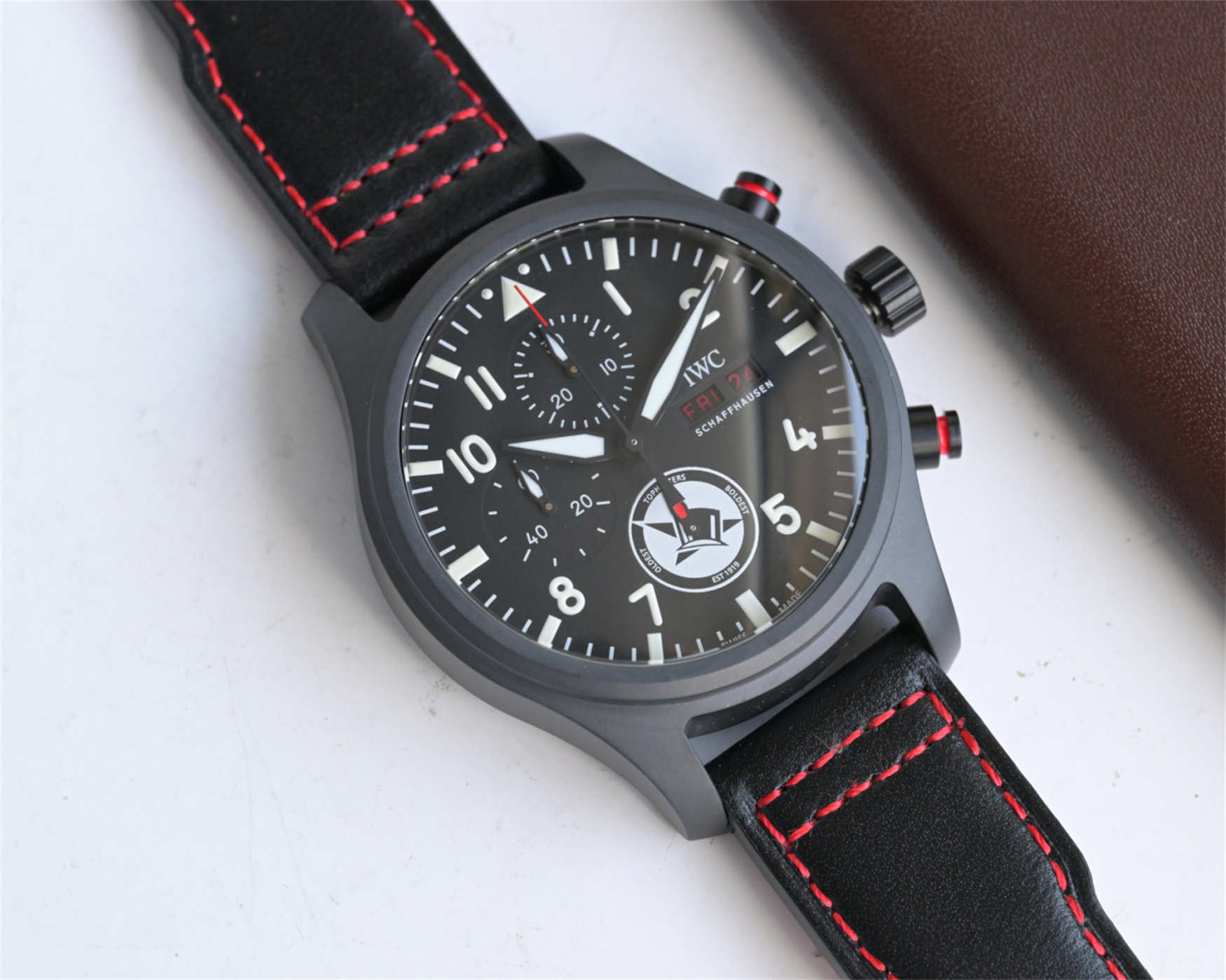 ZF IWC Top Gun Replica | Black Ceramic Chronograph IW389108