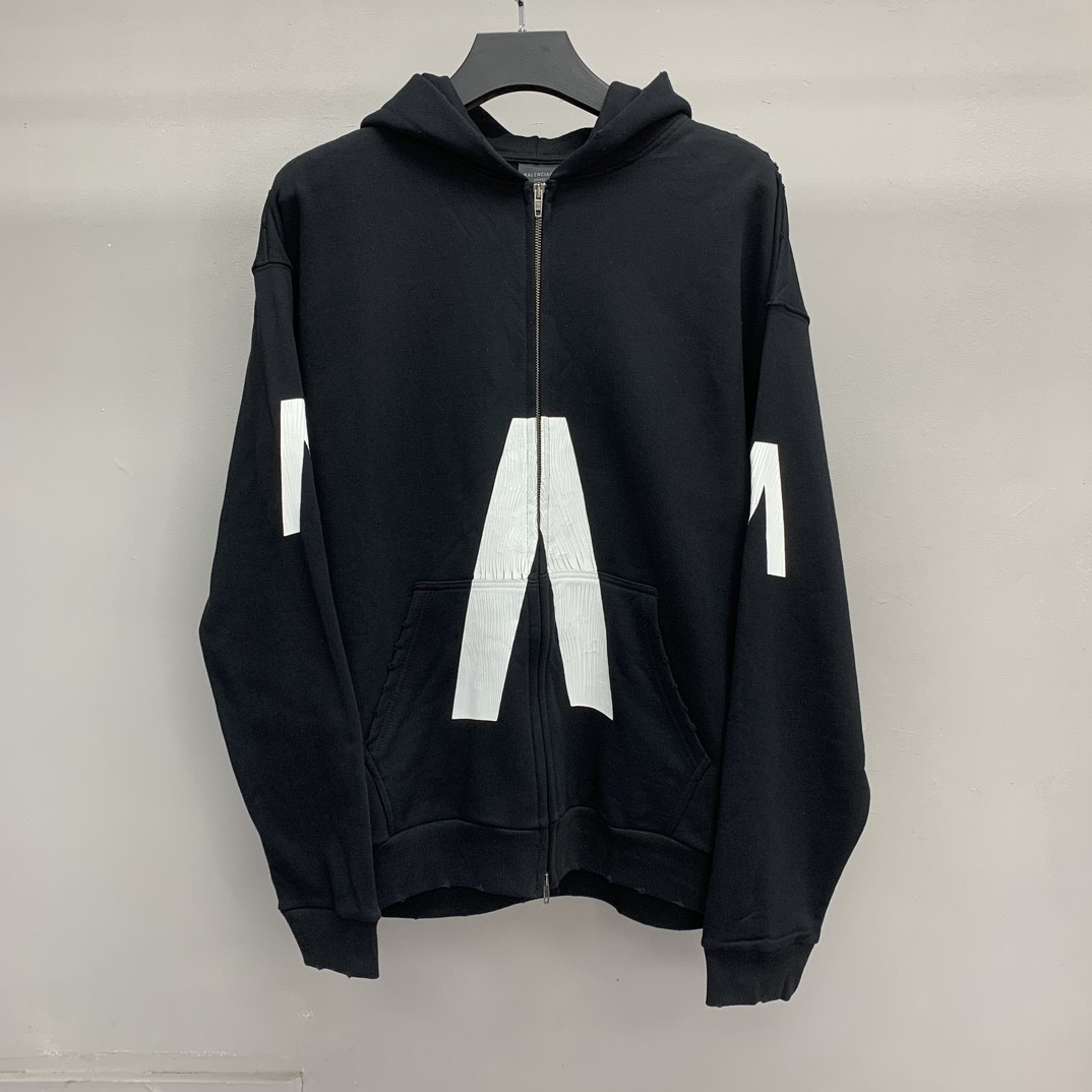 BLCG inverted V zipper sweater