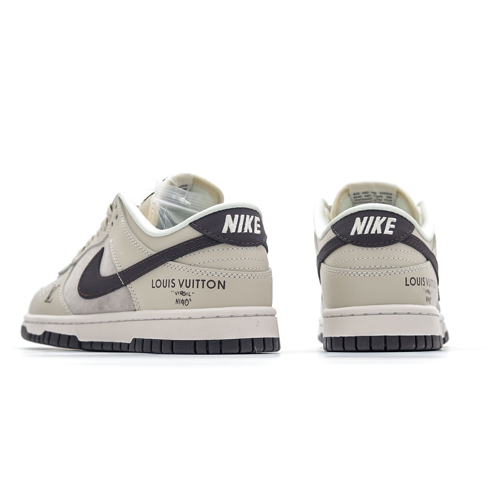 NK SB Dunk Low x Lois Vuton Mini Logo Beige Brown NNL24112206