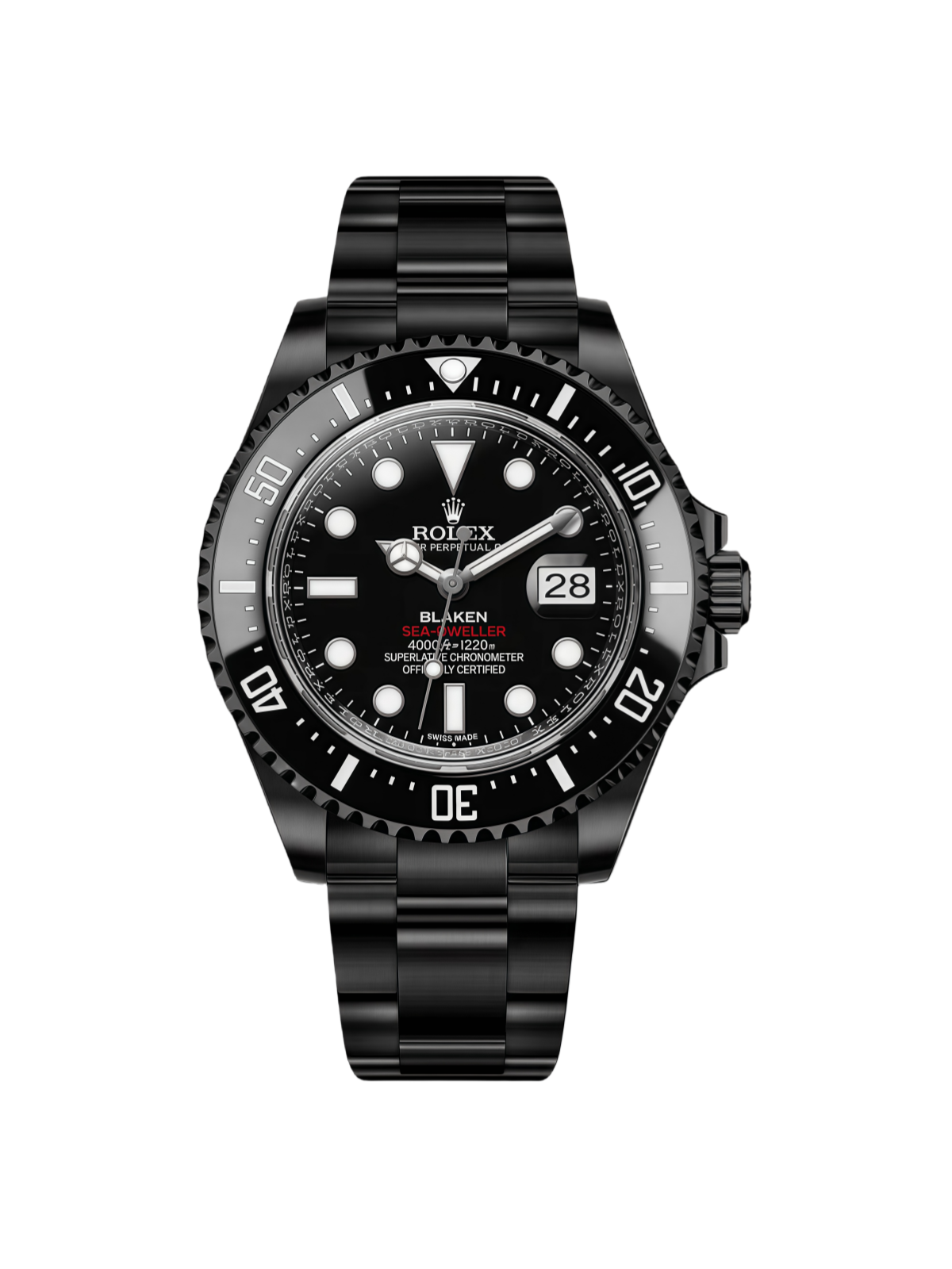 Rolex Sea-Dweller Full Black Multiple Dial Color Options 43mm
