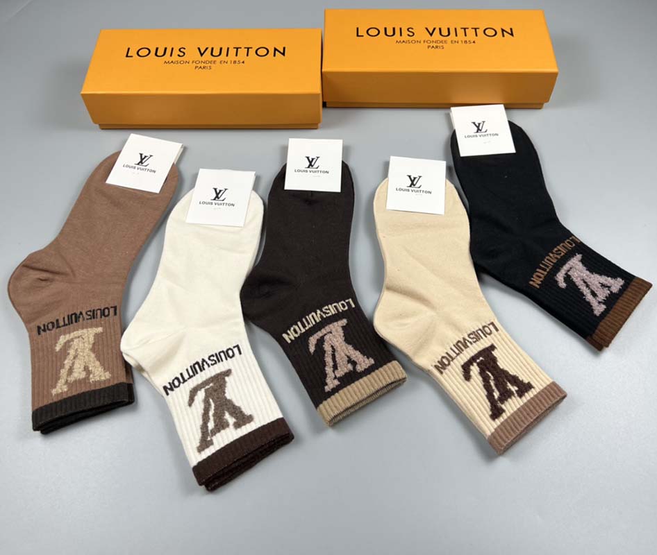 Set of 5 Pairs of Cotton Breathable Ankle Socks WZ-924000235