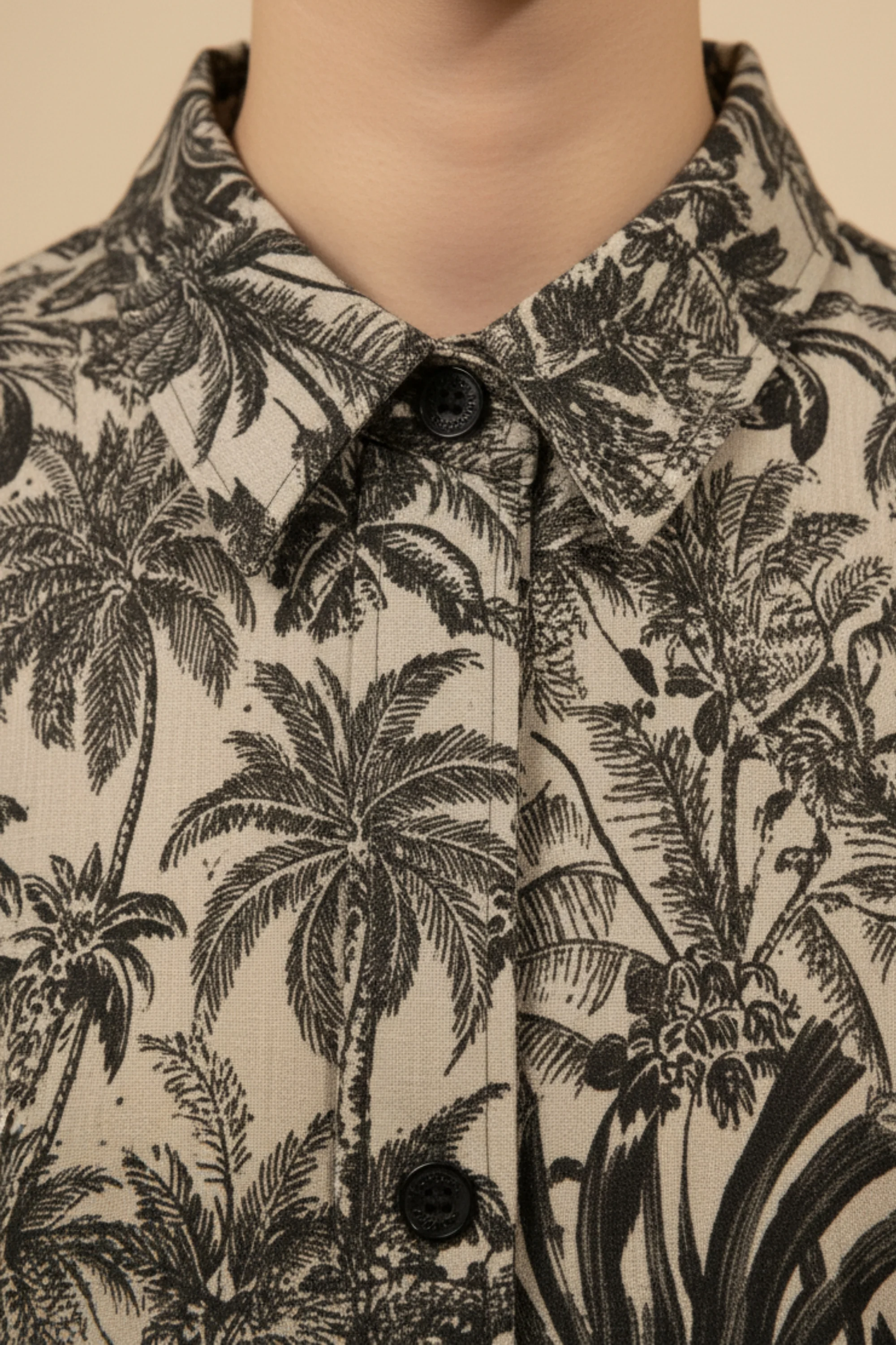 Tropical Blossom Linen Coord Set