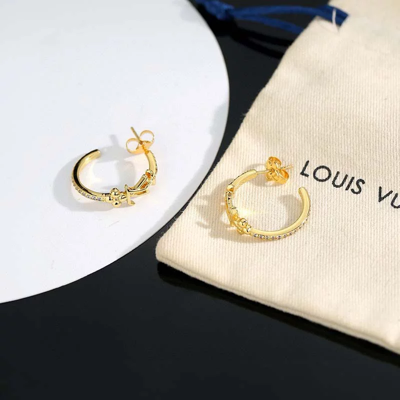 Stone-set Circle Earrings ED-931317