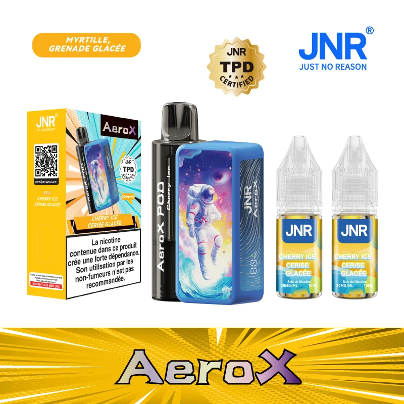 JNR AeroX 32000 Puffs - Kit Pod Remplissable et Rechargeable - Vape Grok
