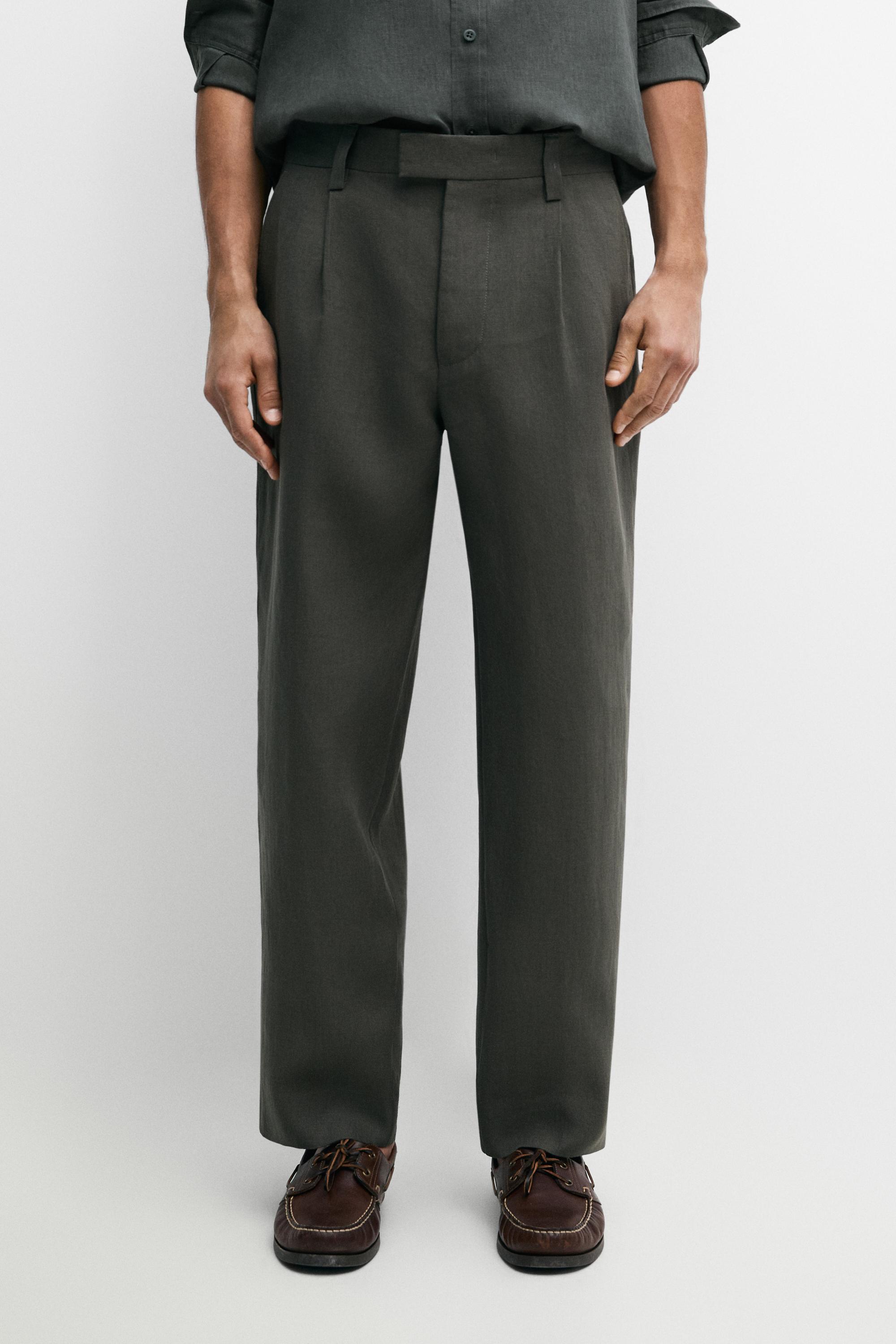 Pantalón traje lino