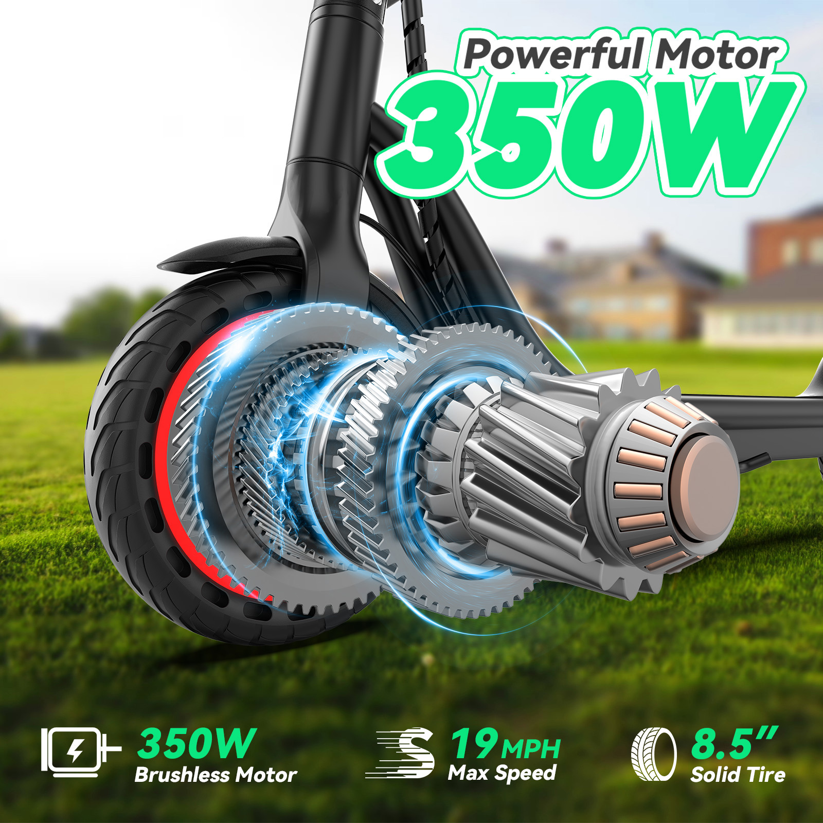 LadPed LP30 Electric Scooter 350W 5.2 Ah Foldable