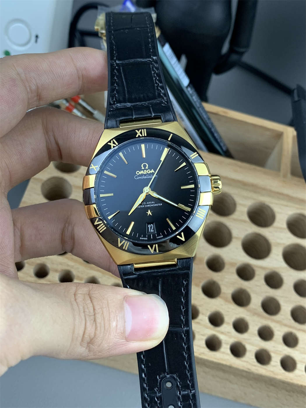Omega Constellation Gold Replica – VS Factory 41mm Black Dial