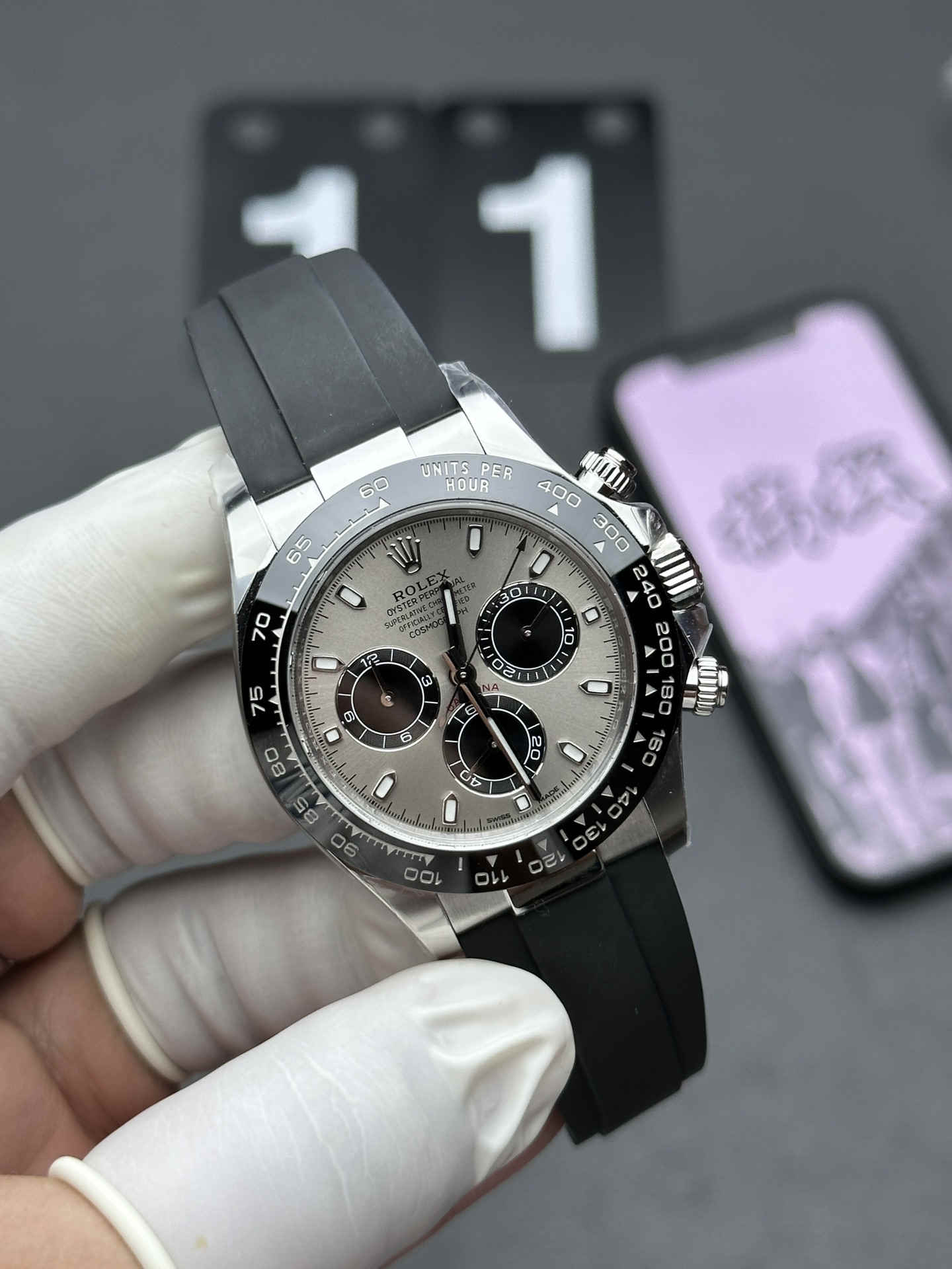 Clean Factory Daytona 116519LN-0027 – Premium Grey Dial White Gold Chronograph Replica