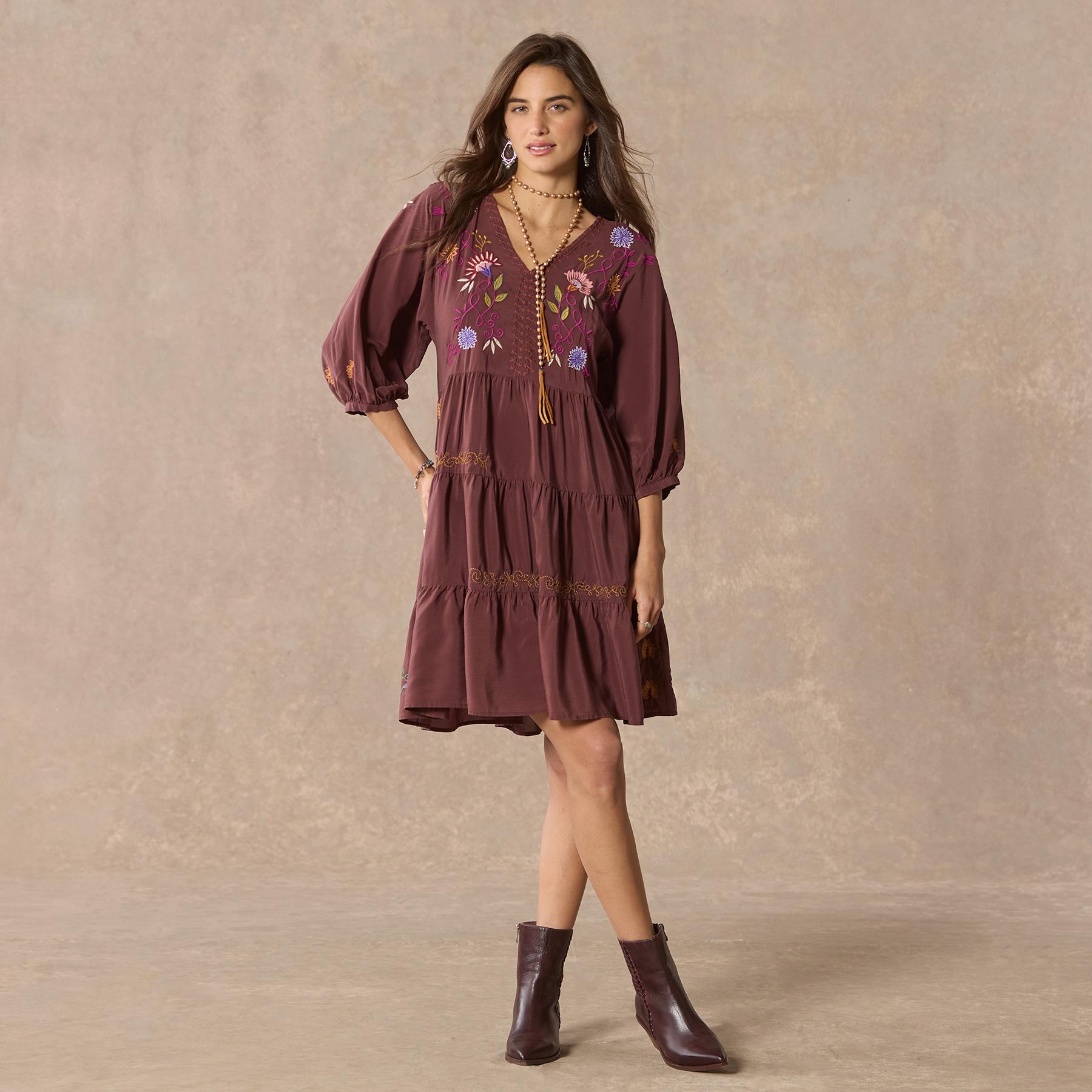 Toni Embroidered Dress