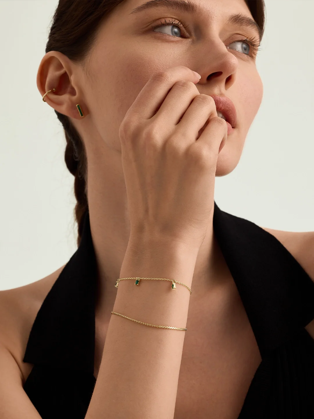 Baguette Emerald Bracelet
