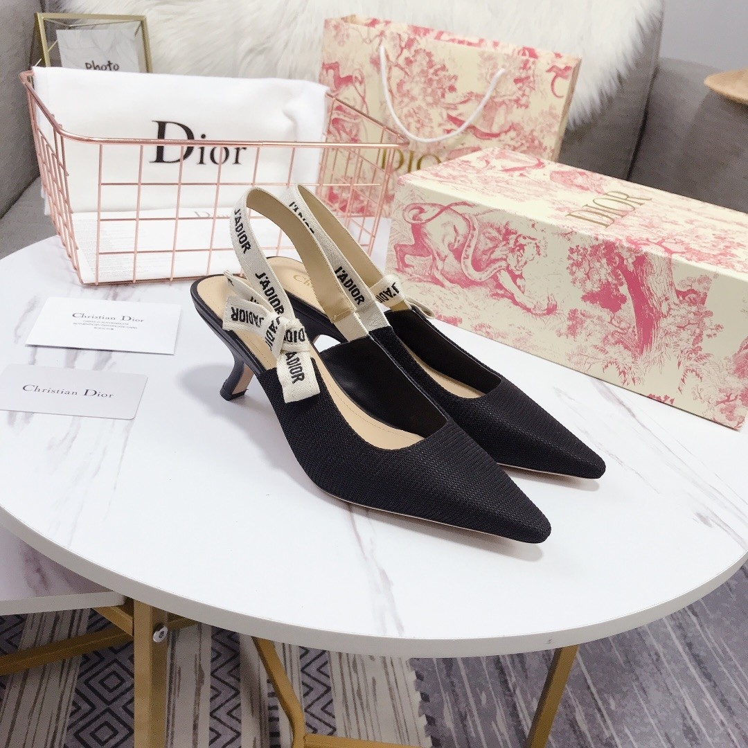 DR Pointed toe slingback high heels 6.5cm/10cm