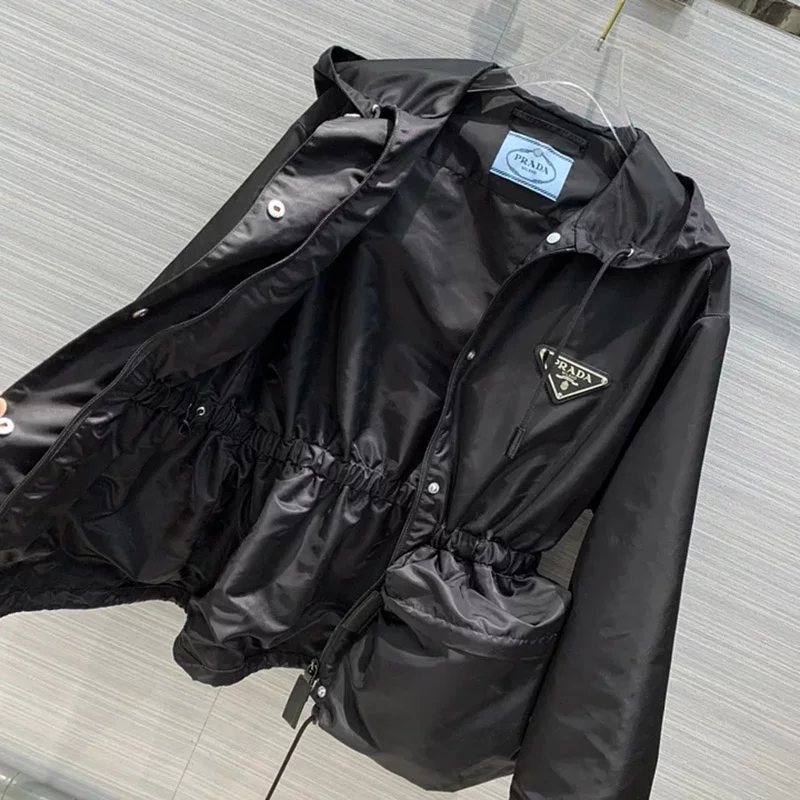 Large pocket waist cinching jacket jacket WT-813065