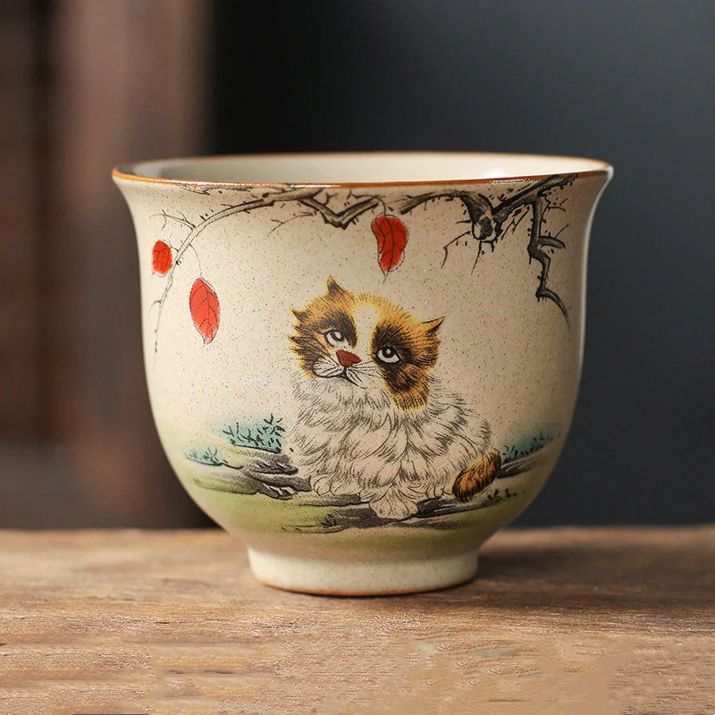 12 Chinese Zodiac Ceramic Teacup Kung Fu Tea Cup 130ml