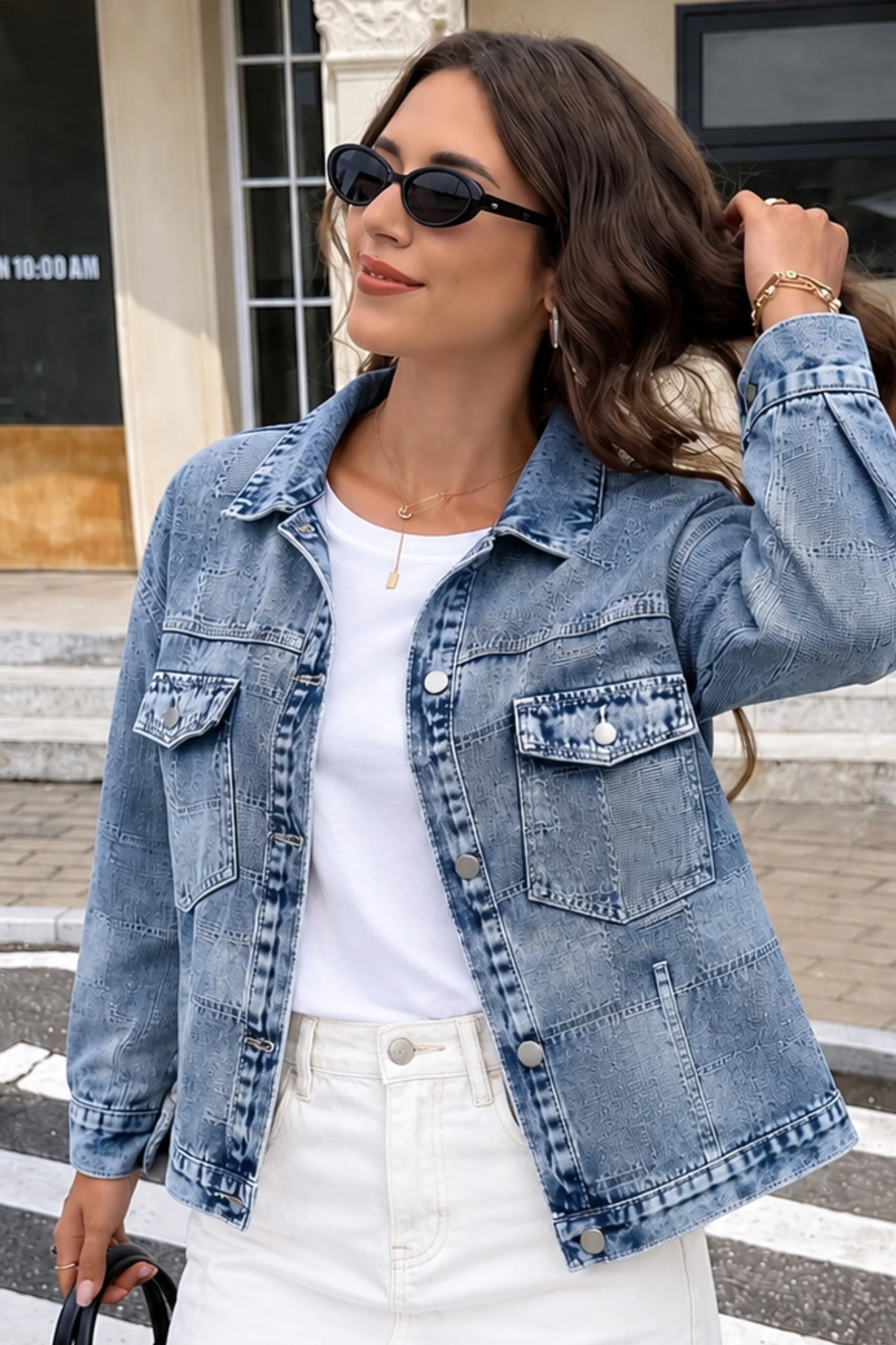 Washed Blue Denim Jacket