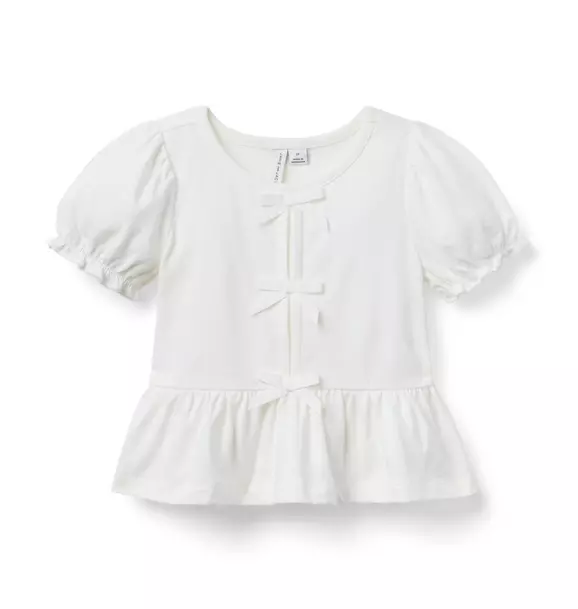 Bow Peplum Top