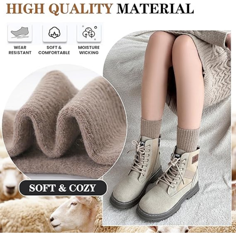 5 Pairs Womens Merino Wool Socks